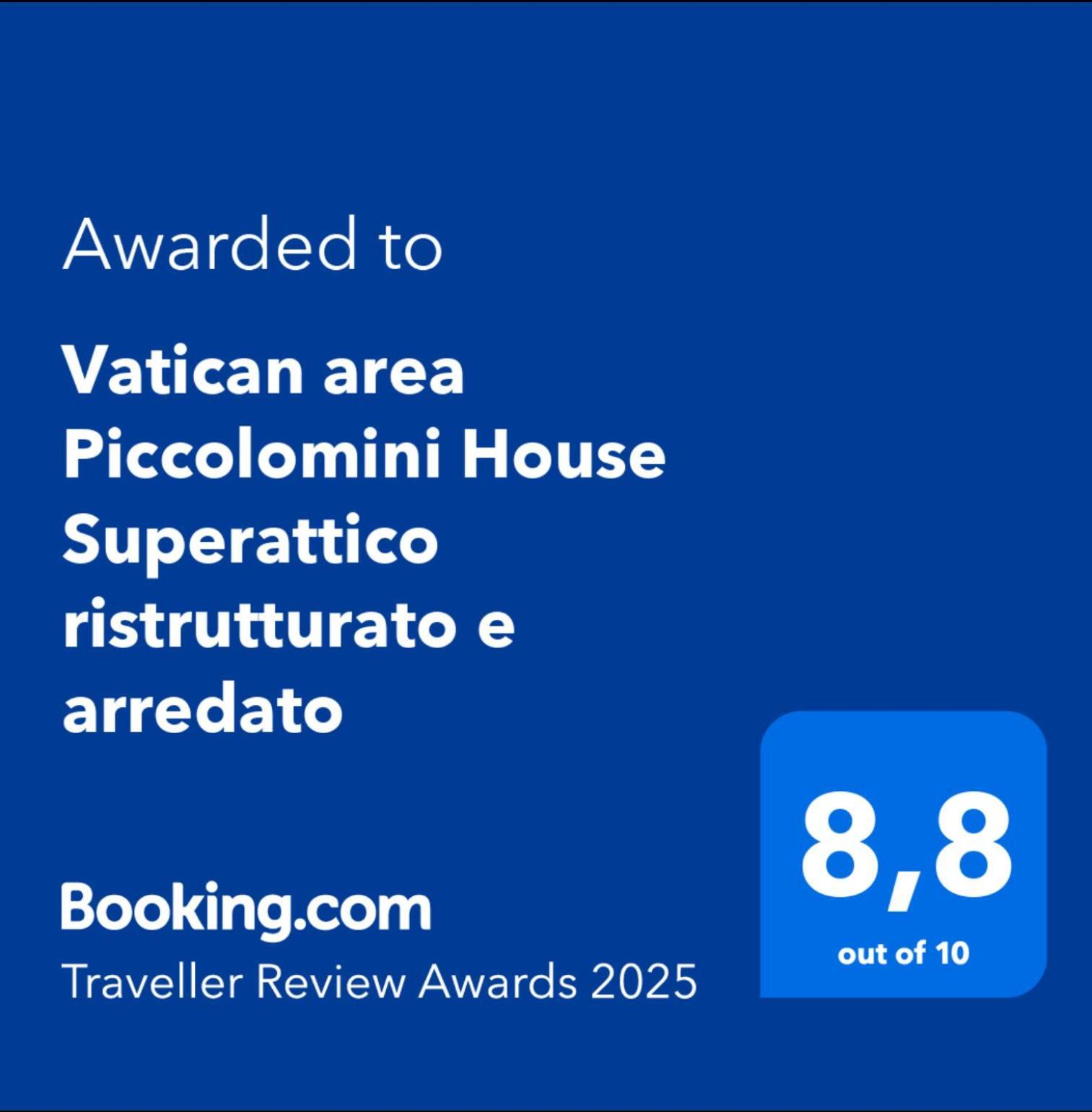 Vatican Area Piccolomini House Superattico Ristrutturato E Arredato Rom Exterior foto
